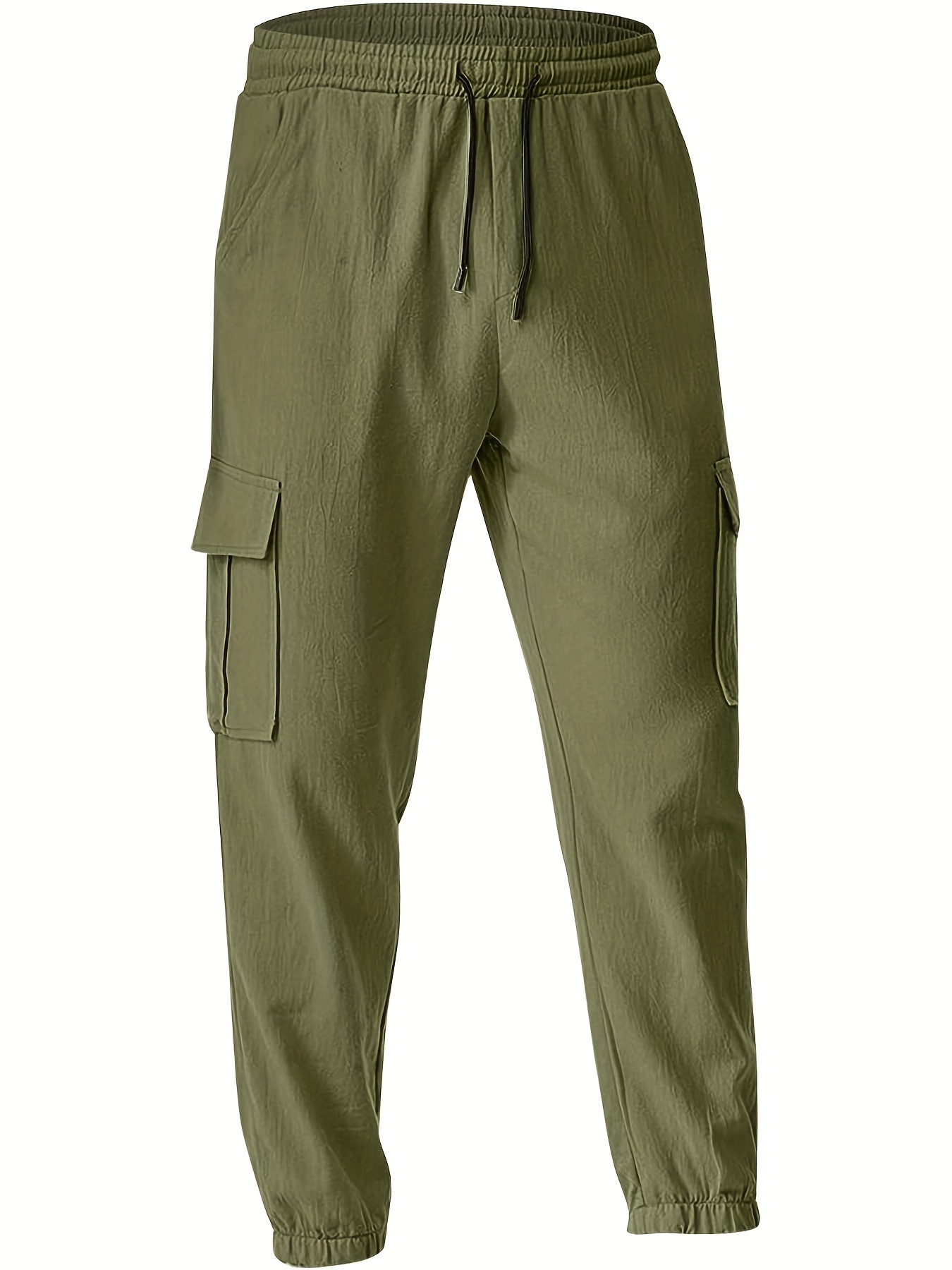 JURANMO Men's Outdoor Casual Loose Multi Pocket Cargo Pants,Mens