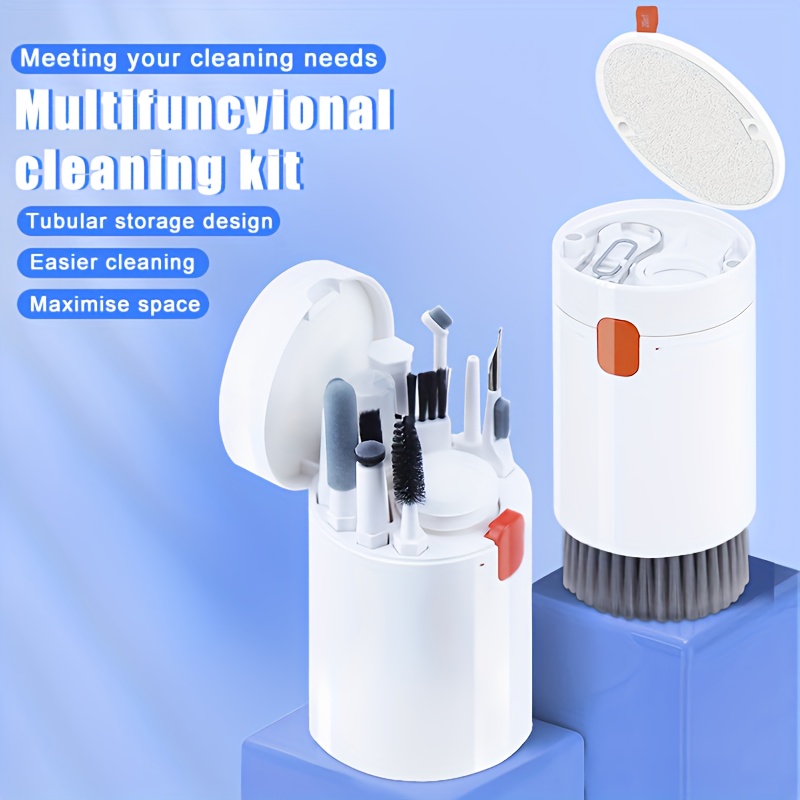 Kit de Limpieza Multifuncional 5-en-1 para Teclado, Teléfono, Auriculares