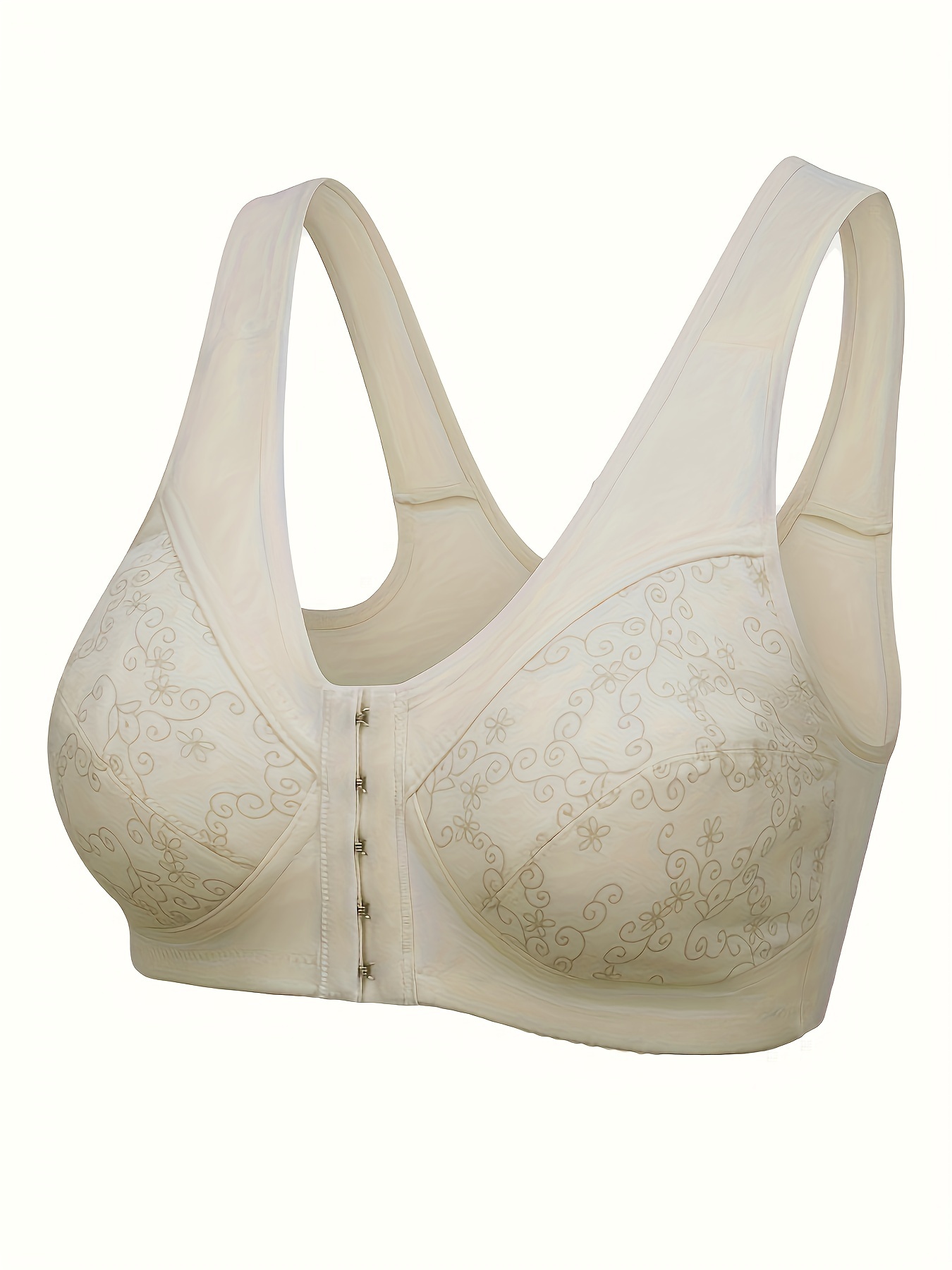 Nursing Bras Comfortable Open Buttons Breastfeeding - Temu