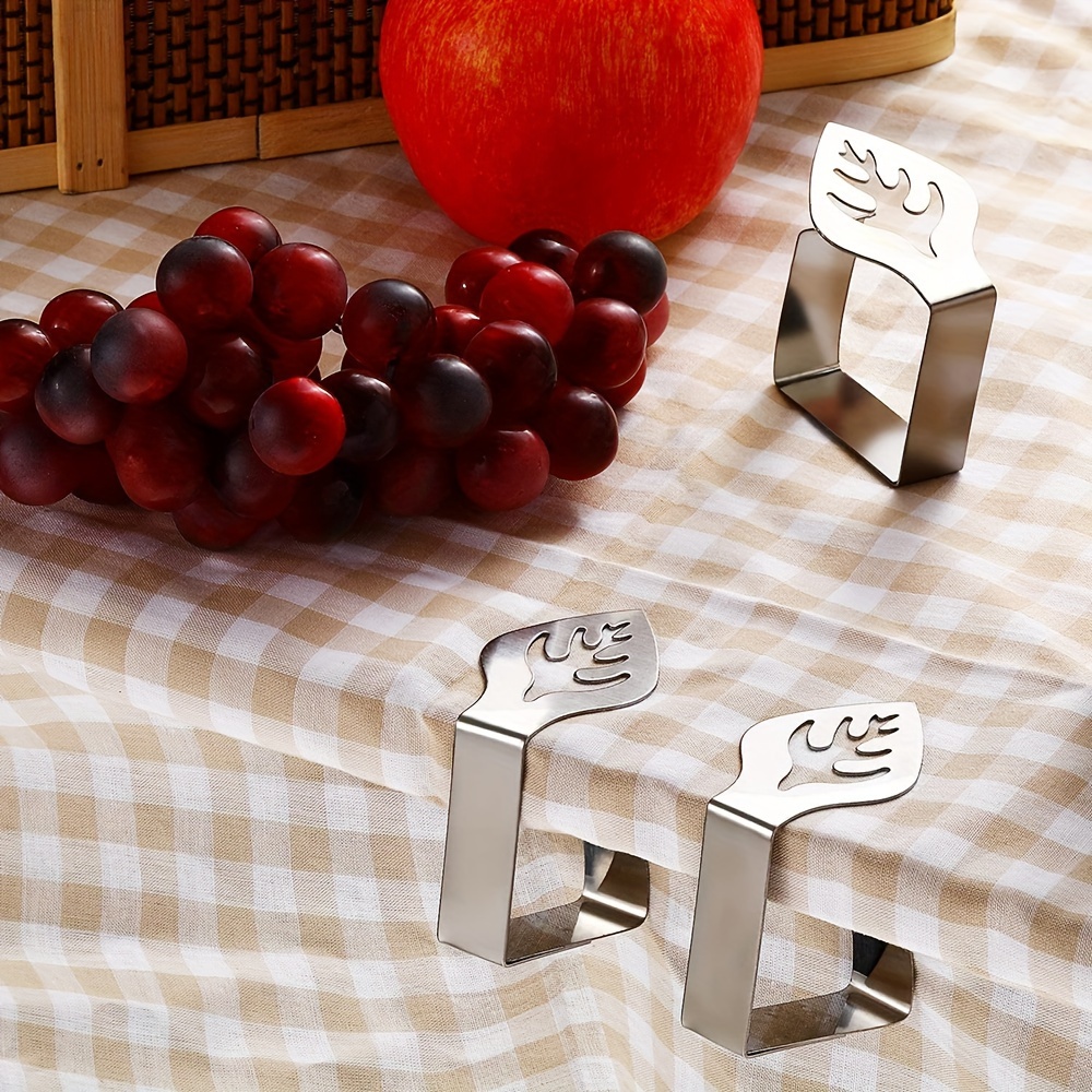 1 Stück Tischdeckenklammer Aus Edelstahl, Kreative Blattförmige  Tischdeckenklammer, Verdickter Rutschfester Tischdeckenhalter - Temu Austria