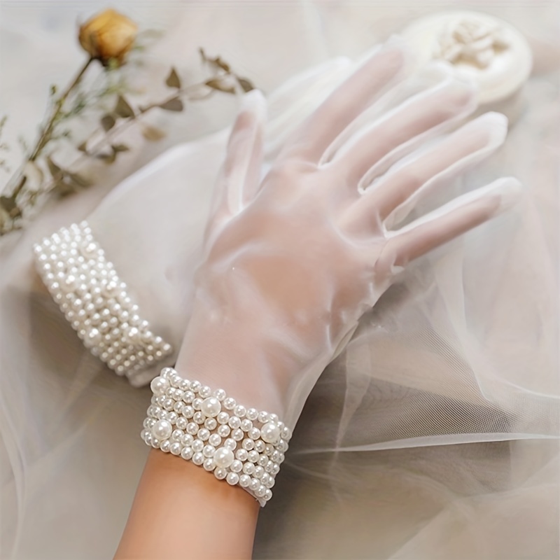 Pearl Gloves - Temu