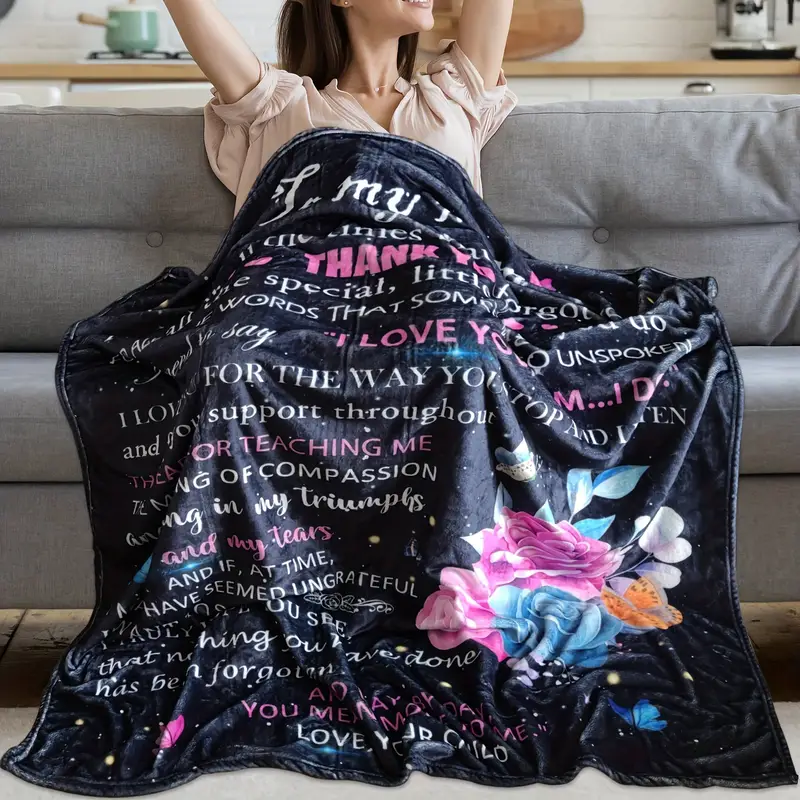 Mom Gifts Throw Blanket, mothers day Birthday Gifts for Mom from