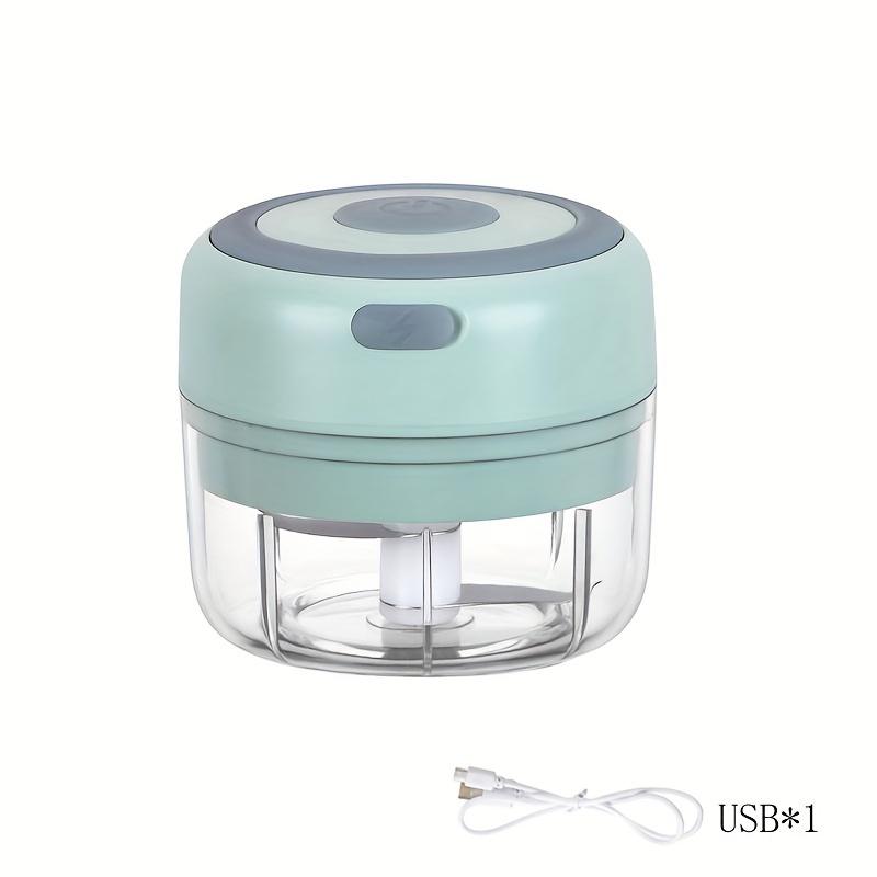 TEMU 250ml , Electric Mini Garlic Chopper Usb Meat Grinder Garlic Masher Machine, Durable Crushed Ginger Vegetable Crusher Kitchenware