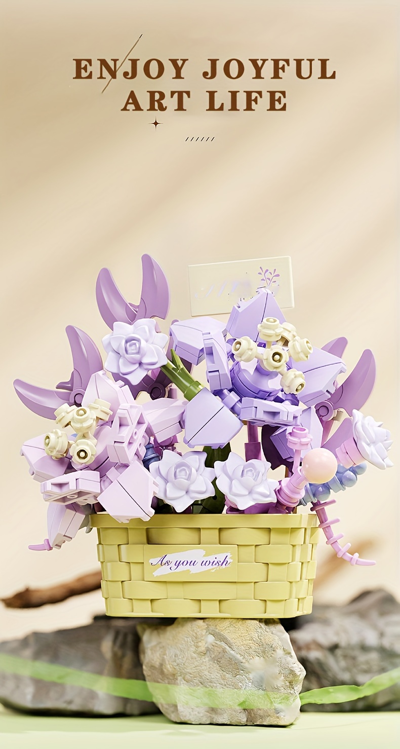 Floral Mysteries Assembled Building Blocks Eternal Flowers Temu Australia