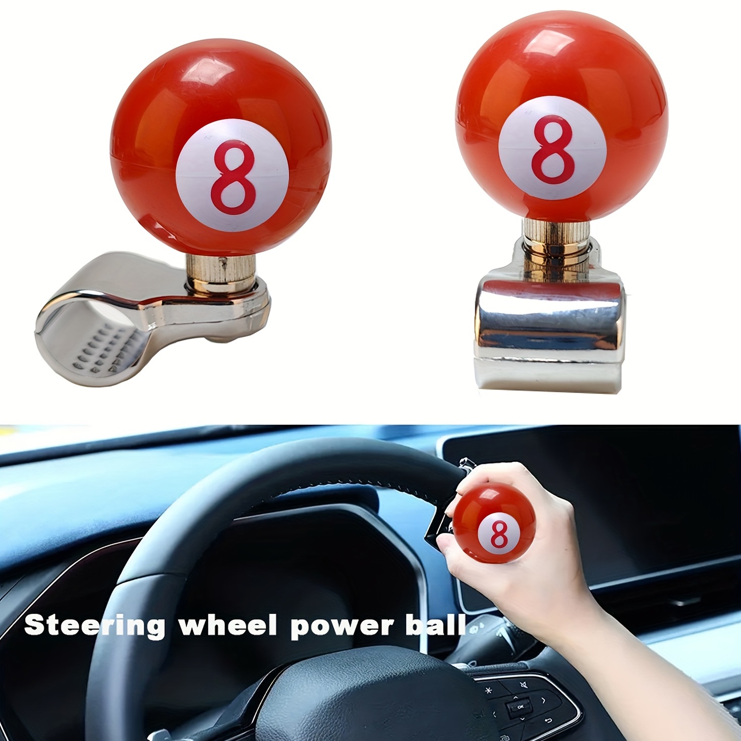 Steering Wheel Knob Like An 8 Ball Semi Truck Bus Tractor - Temu