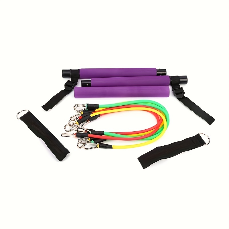 3 Section Pilates Stick with Resistance Band