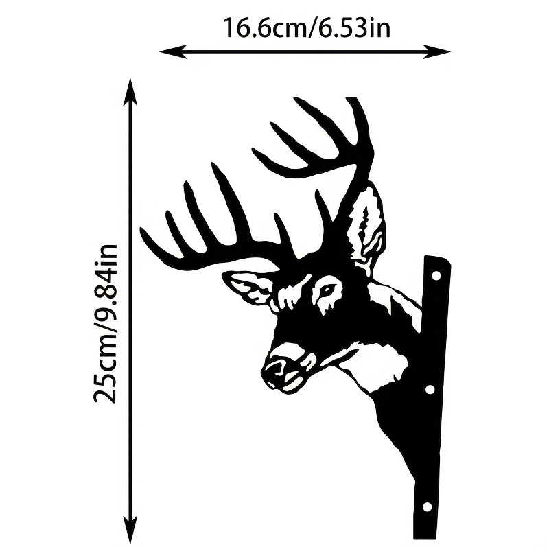 Metal art deals deer silhouette