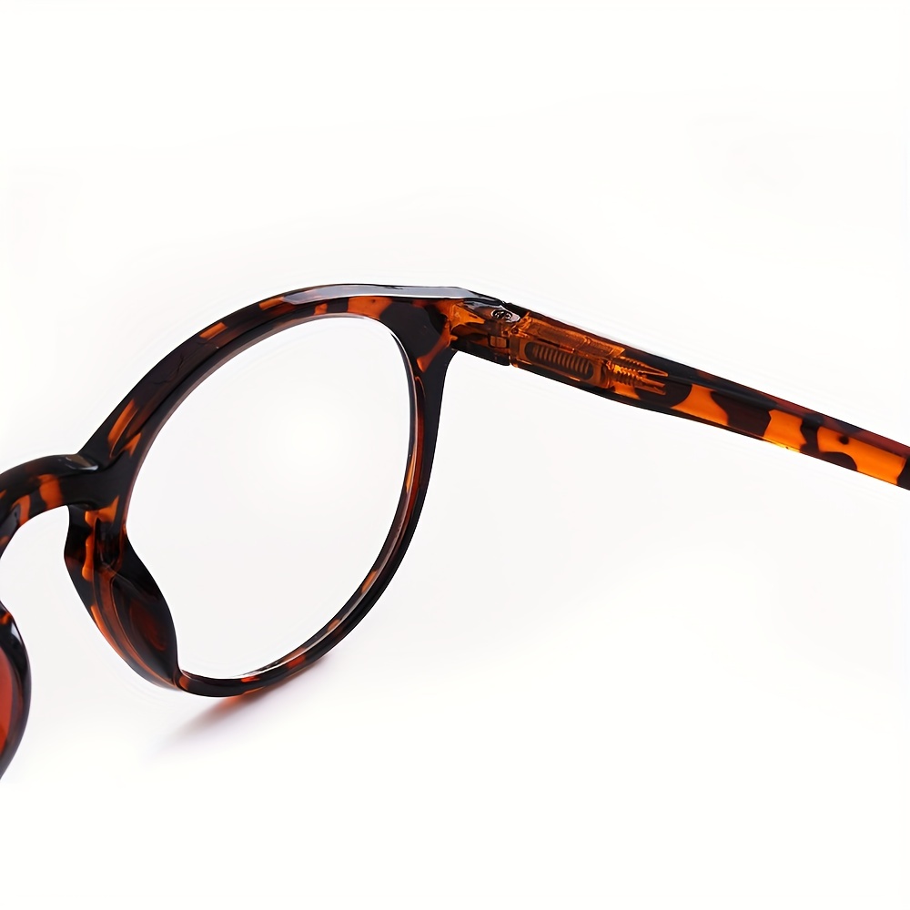 Gafas Vintage Redondas Montura Metal & Cristal Marrón-Naranja – La