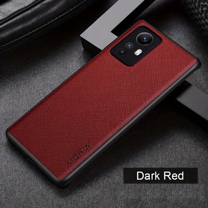 Case Xiaomi Redmi Note 12 Luxury Leather Business Solid - Temu
