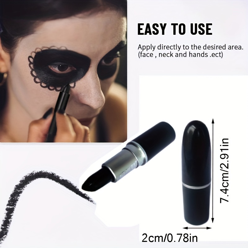 Eye Black Stick Waterproof Easy To Apply Black Body Paint - Temu