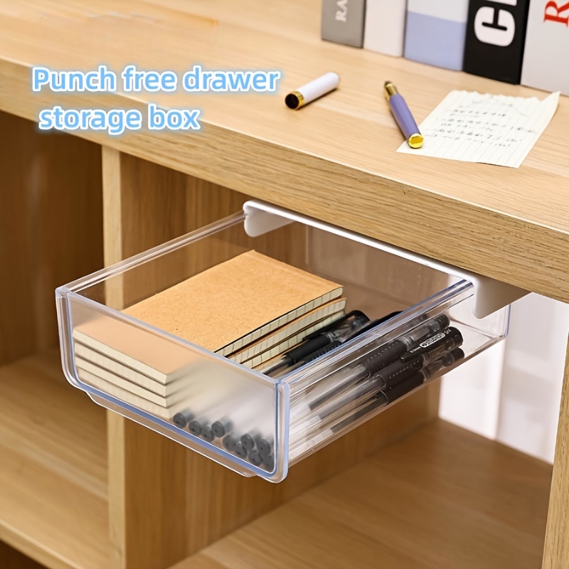 Deep Under Table Drawer Type Storage Box Deep Large And - Temu