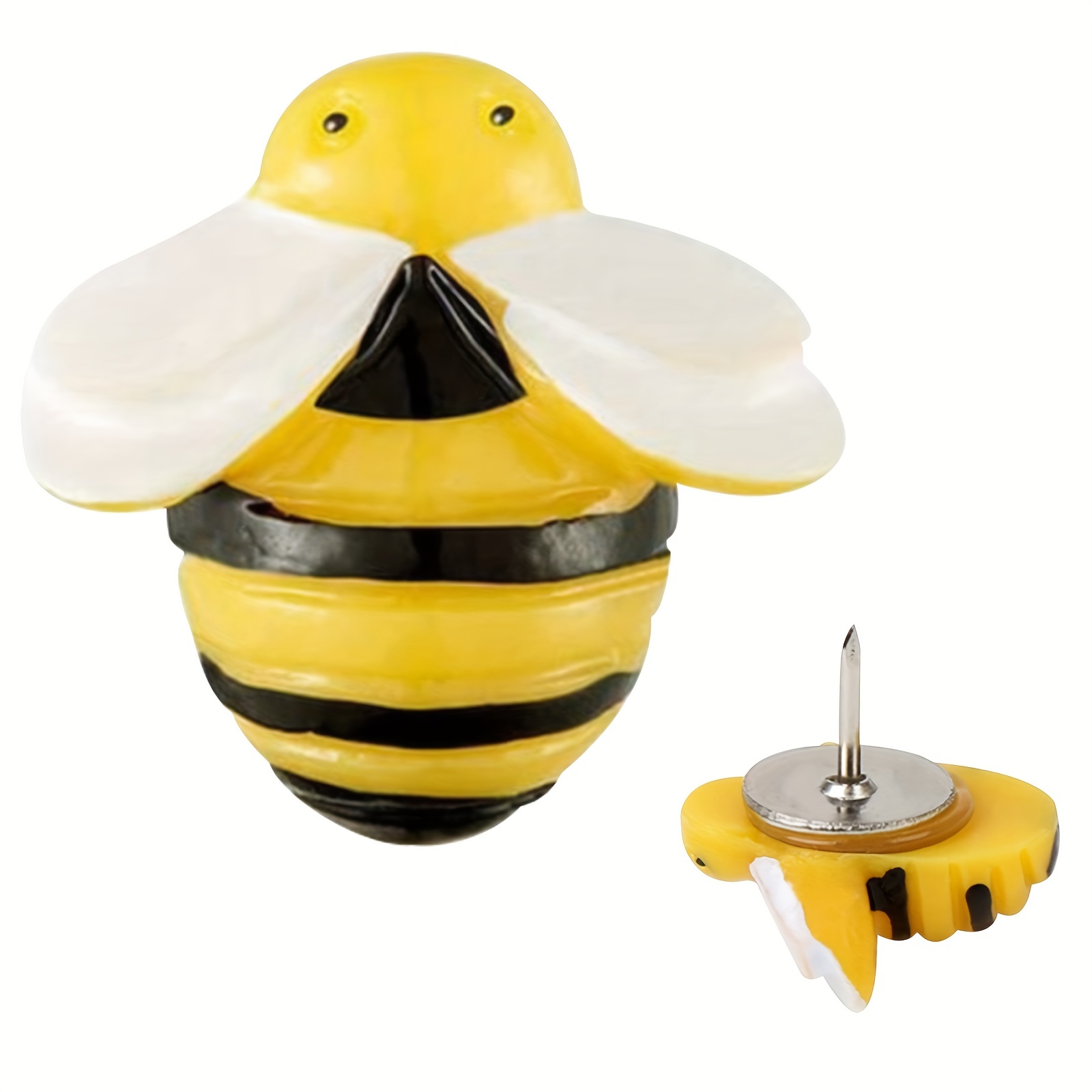 Bee Pins 30 PCS Decorative Push Pins For Cork Board Thumb Tacks Steel