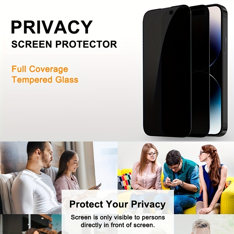 Protector de pantalla de cristal templado Privacidad Anti-Espía para iPhone  14 Plus – Mi Manzana