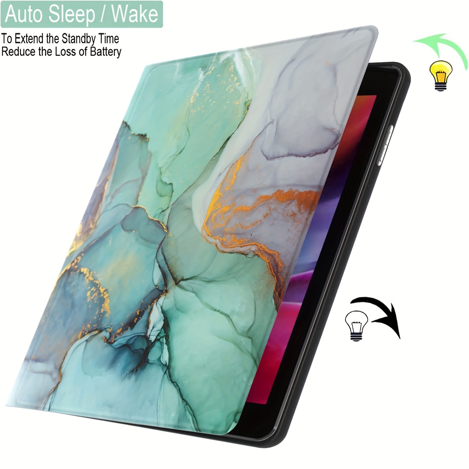 Funda para iPad Air 5 2022/iPad Air 4 2020 de 10.9 pulgadas con soporte  para lápiz, funda protectora inteligente con soporte delgado para iPad Air  de