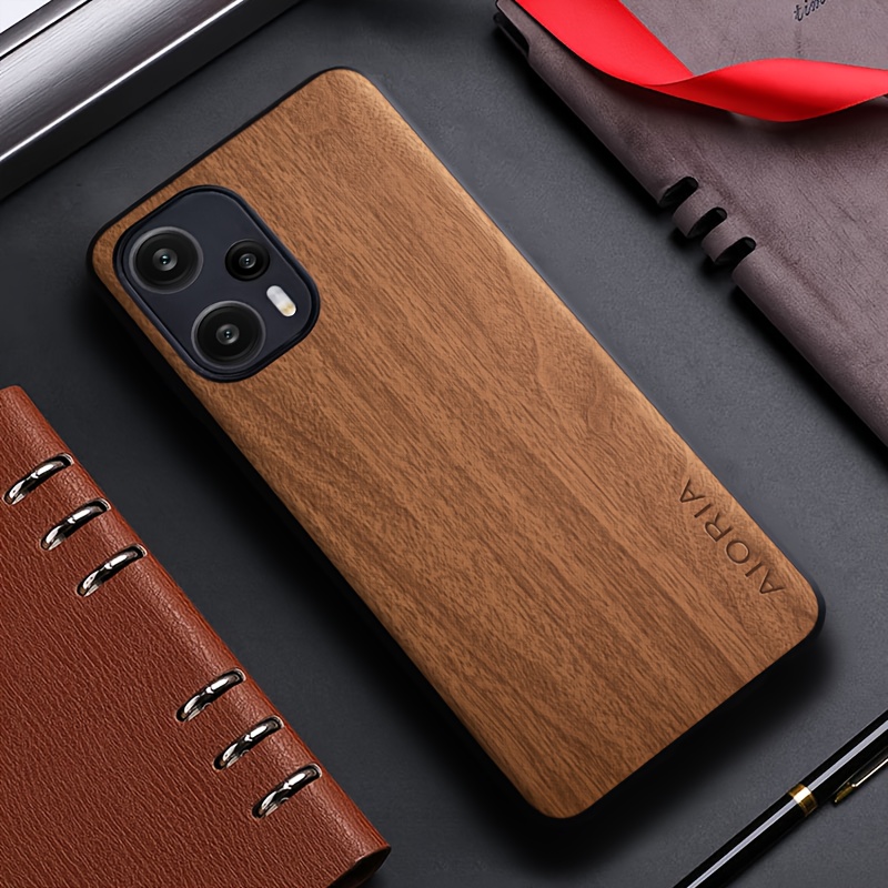 For POCO X5 Pro Case Leather Pattern Back Cover Funda Shockproof