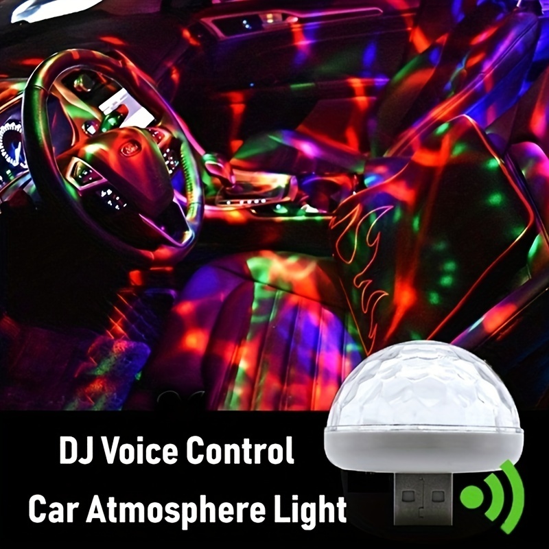 

Usb Car-mounted Mini Magic Light, Voice-controlled Led, Party Disco Atmosphere Light, Rotating Stage Light