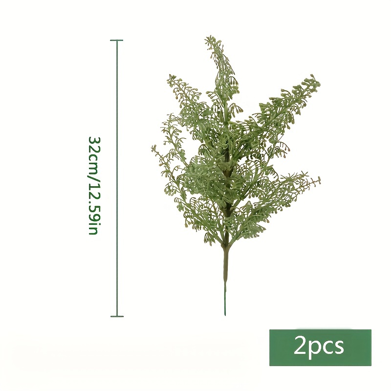 60 Branches De Pin Artificielles Réalistes WEFHEF - Déco Noël Verte Pour Couronne, Vase, Guirlande, Bricolage Intérieur/extérieur