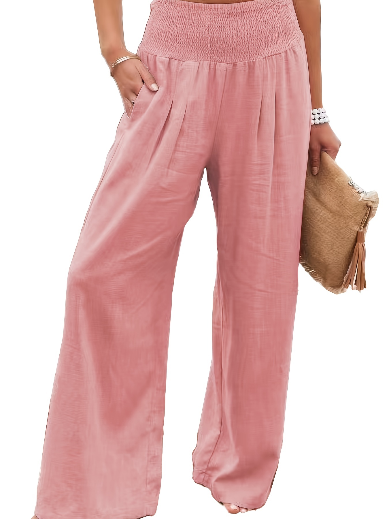 Dusty pink wide-leg pant, Sisley, Shop Women%u2019s Wide-Leg Pants Online  in Canada