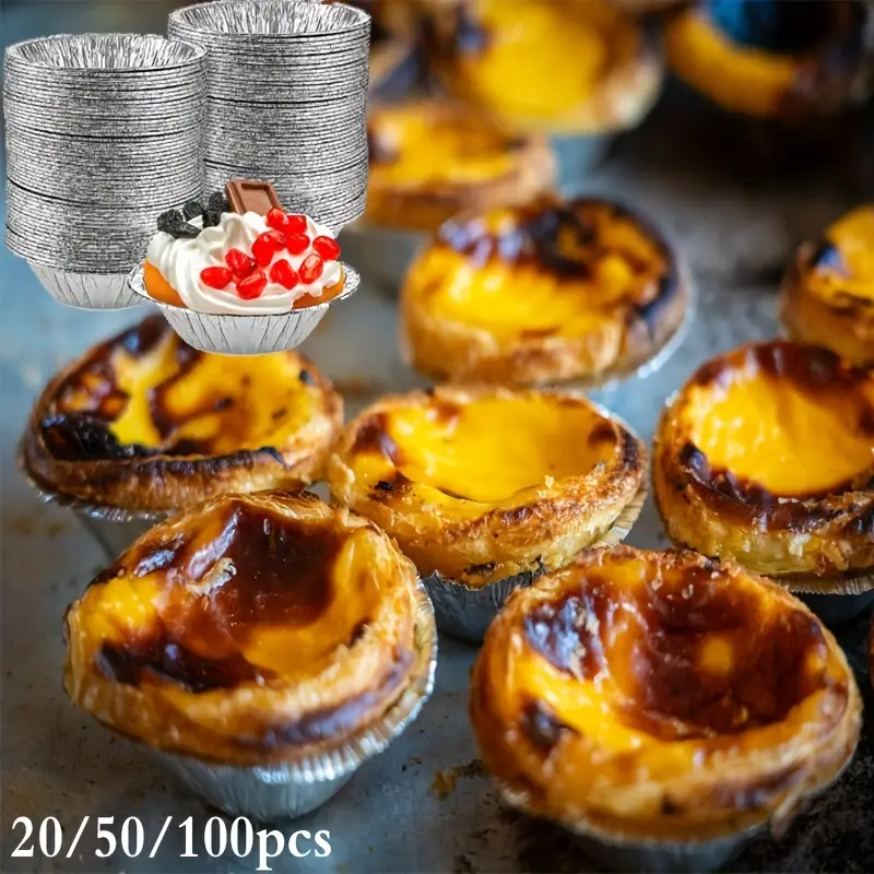Disposable Egg Tart Molds Round Pan For Cake Pie Tin Foil Pans, Liners  Aluminum Pans Disposable Mini Tart Pans, Mini Cheesecake Pans For Baking -  Temu Portugal