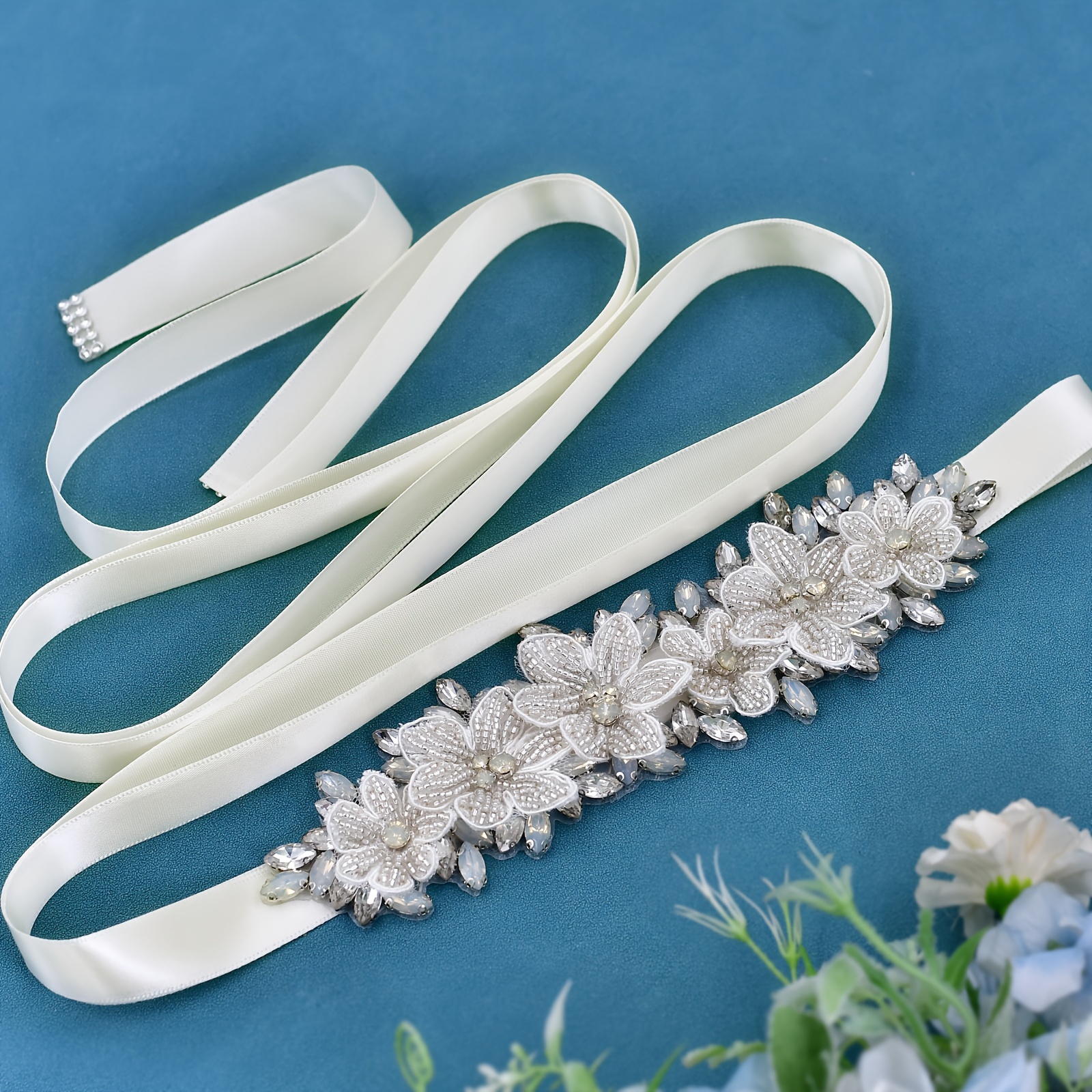 1pc Wedding Girdle Wedding Belts with Crystals Belt