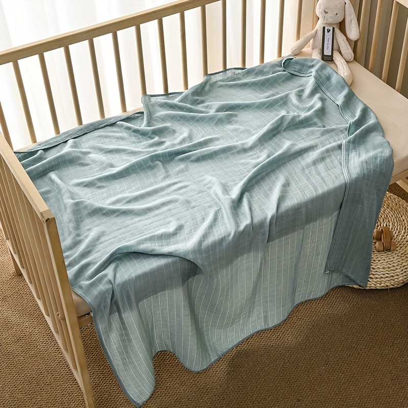 Soft Bamboo Fiber Baby Wrapping Blanket for Comfort