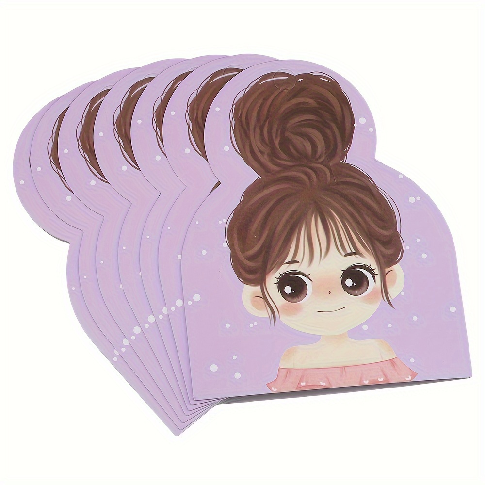 Cute Hair Additions Card Jewelry Packaging Additions Hair Tie Hairpin Cardstock 50pcs