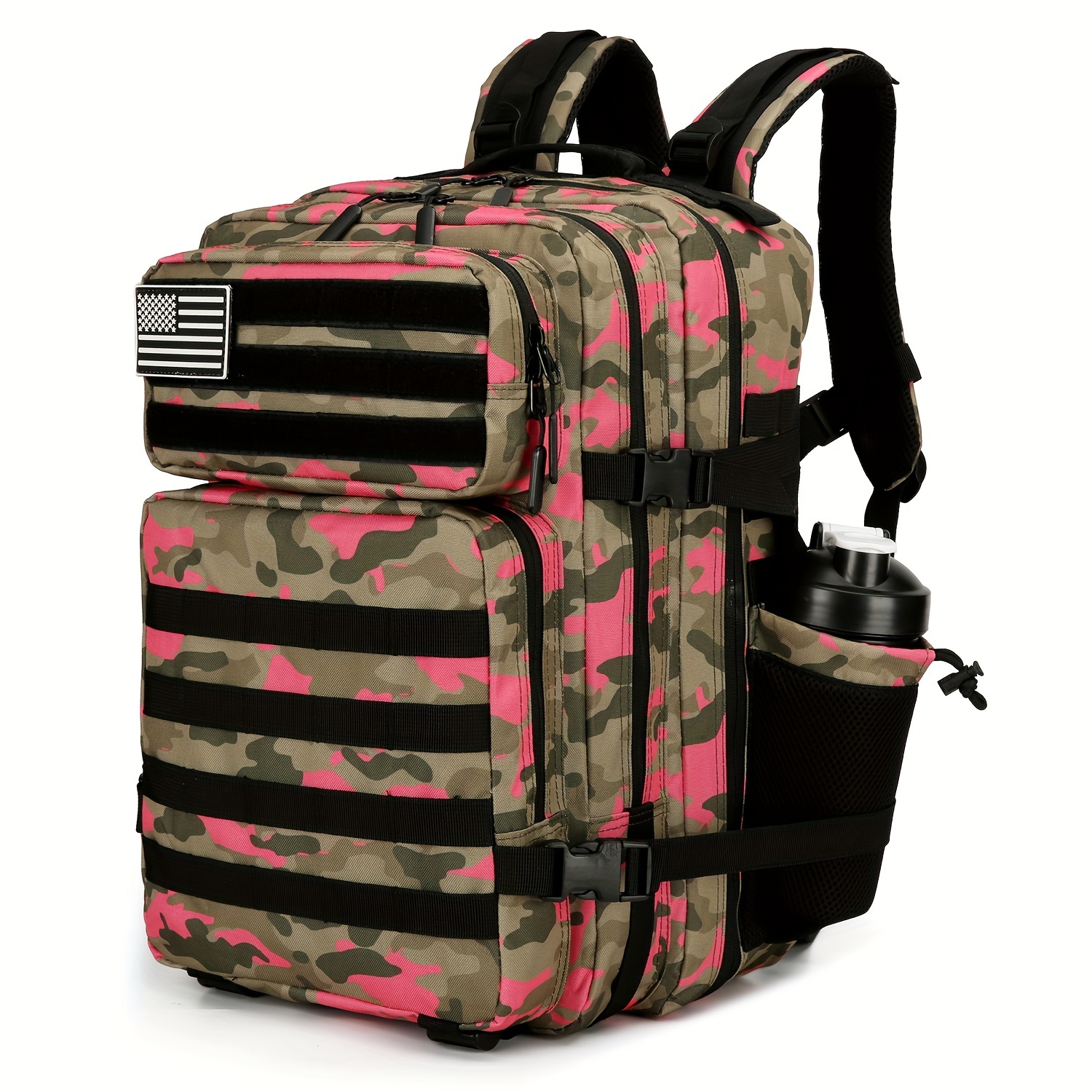 25l/45l 3p Mochila táctica para hombres mujeres rosa al aire libre para  acampar accesorios de caza ejército militar Molle mochilas bolsa de asalto