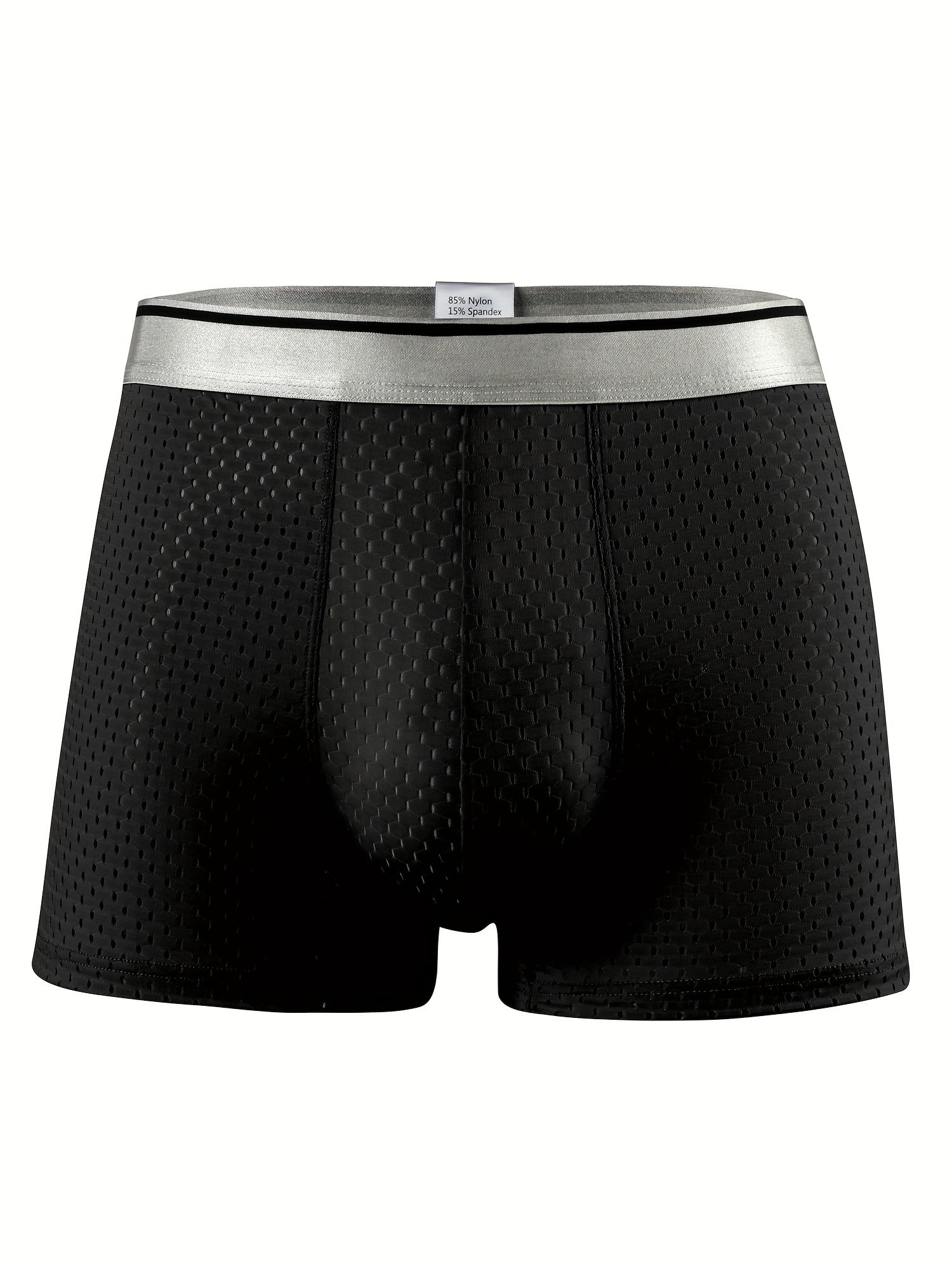 Men's Plus Size Ice Silk Breathable Boxer Briefs Underwear - Temu Canada