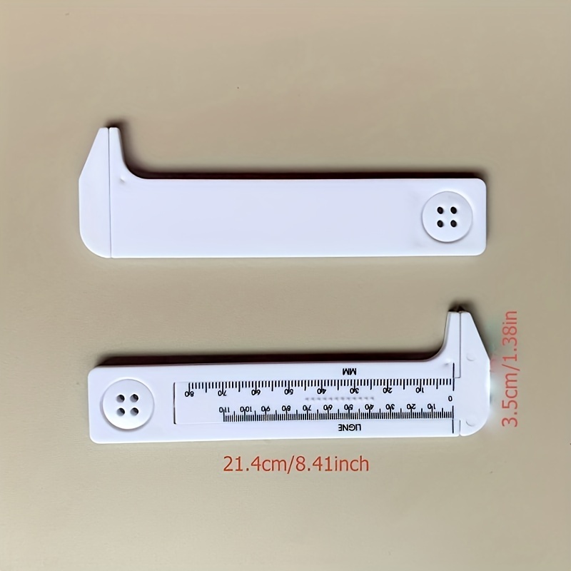 Button Size Caliper Ruler Measurer 0~ 0~ Ligne Designer - Temu United Arab  Emirates