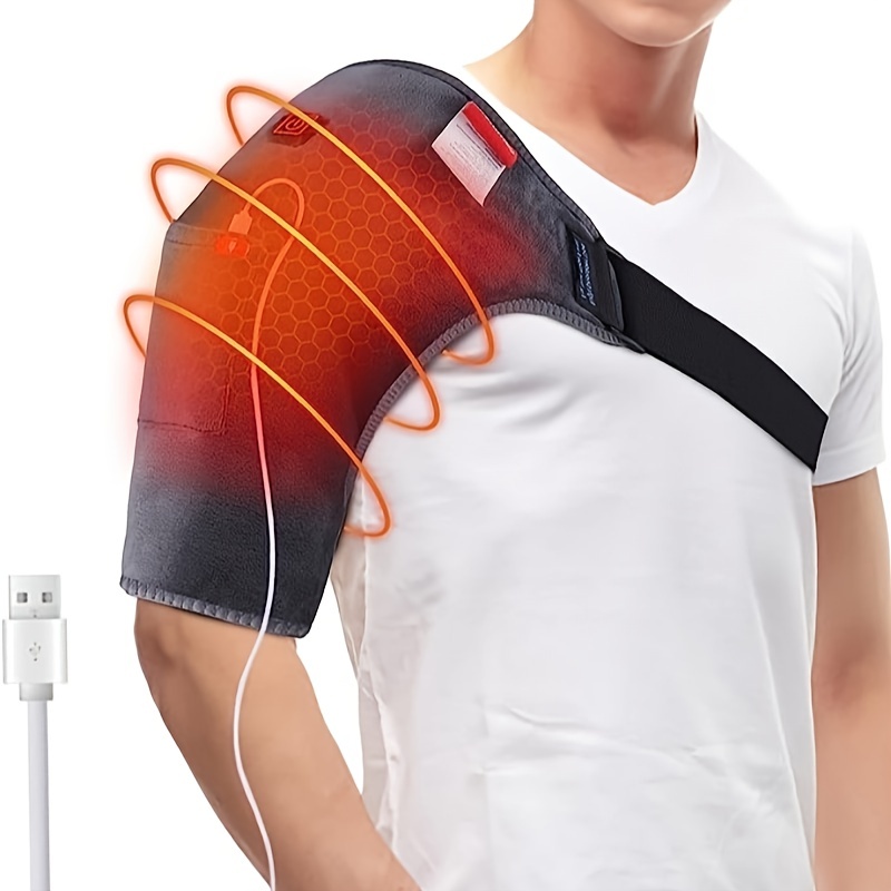 Relax With The USB Heated Shoulder Heating Massager Brace, 1pc