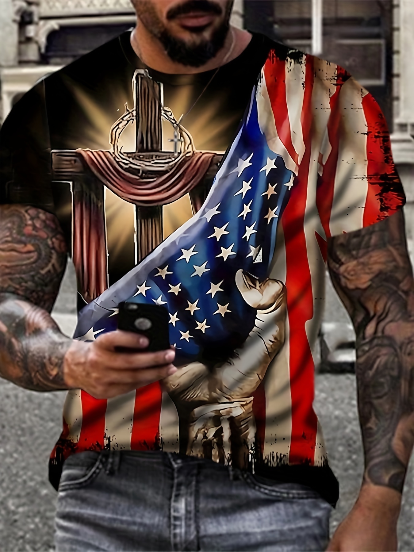 Grim Reaper American Flag Patriotic Skull - Skull Baseball Jersey - The  Best Shirts For Dads In 2023 - Cool T-shirts