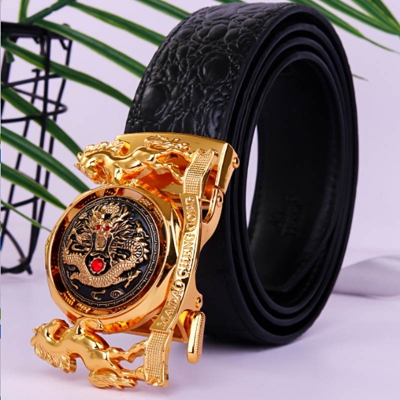 Men's PU Leather Automatic Belt