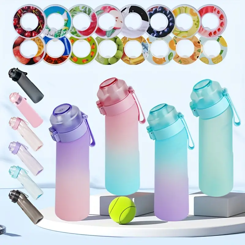 Sports Water Bottle 2 Random Flavor Pods Fruit Fragrance - Temu
