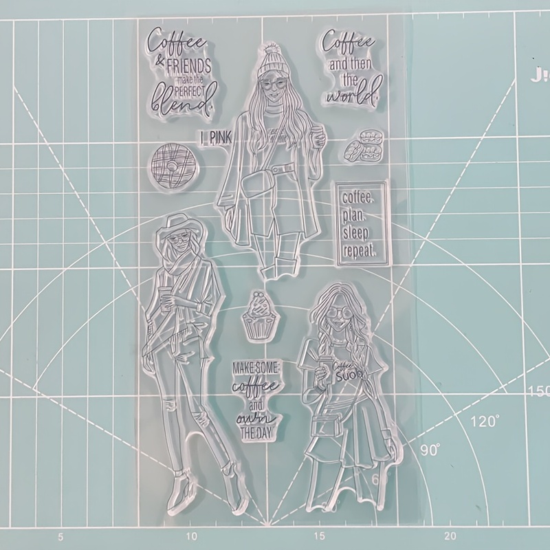 Girls Silicone Clear Transparent Stamp for Scrapbooking