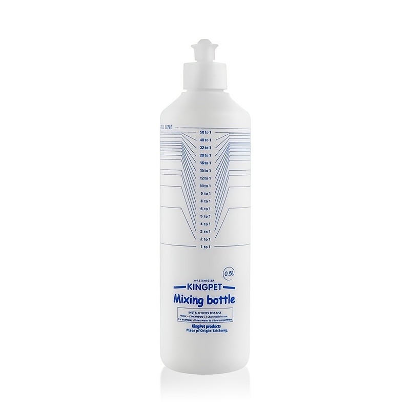 Pet Shampoo Dilution Bottle With Marked Ratios 16.9 Oz Capacity For  Grooming Salons And Home Use