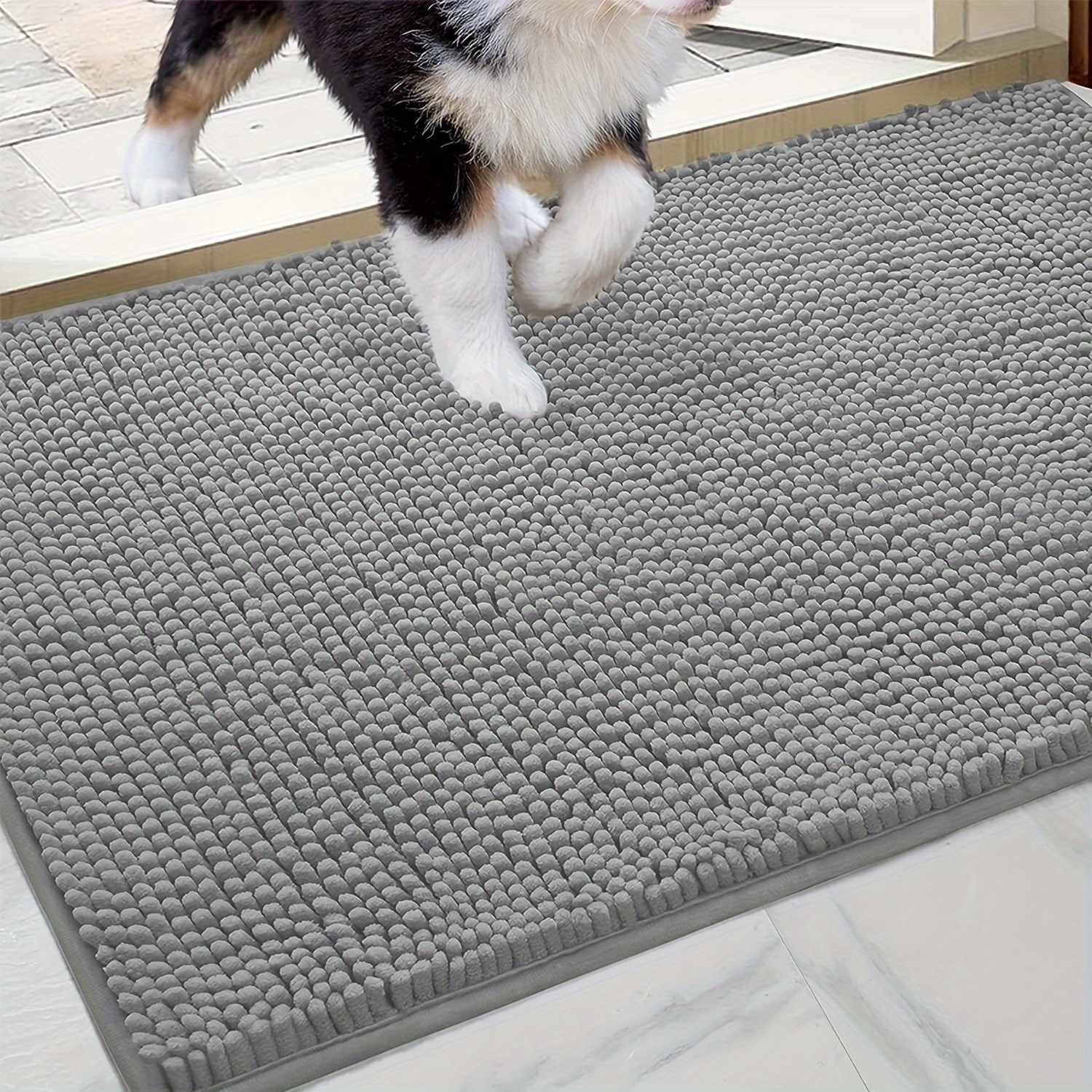 Dog Door Mat For Muddy Paws Absorbs Moisture And - Temu