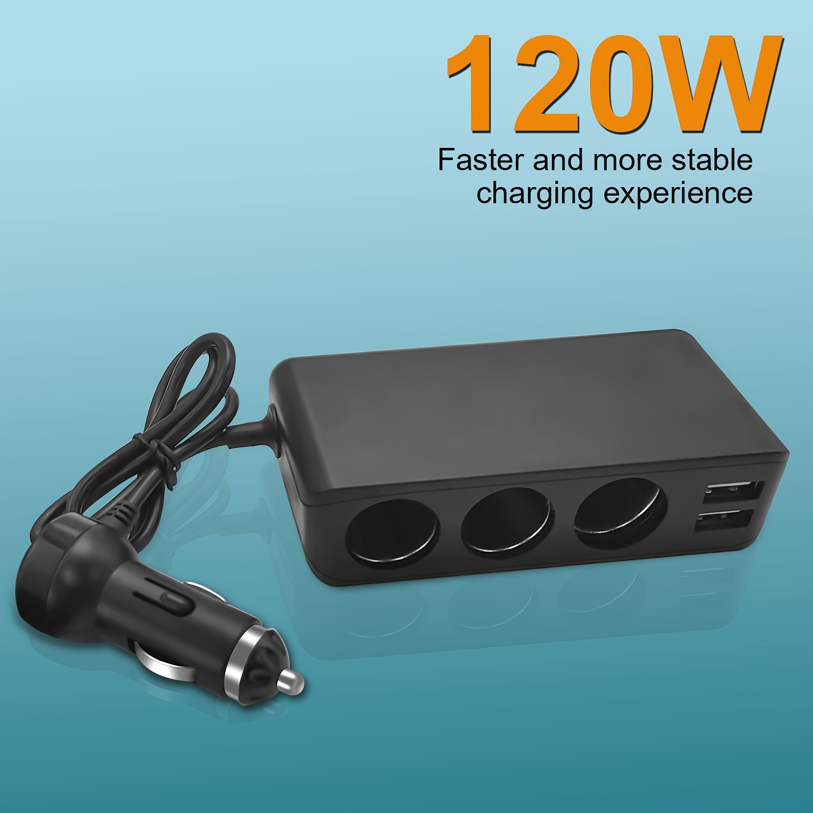 Cigarette Lighter Plug Splitter Adapter, Multi Port Power Plug Car Charger  Adapter for Plug Outlet