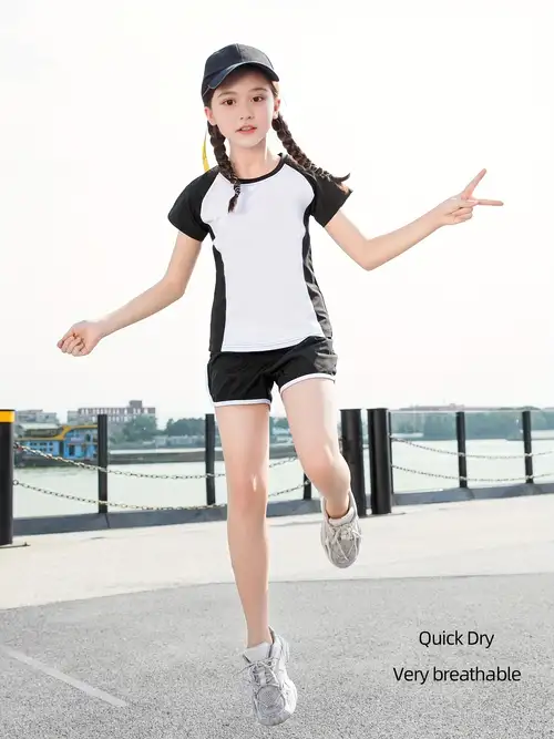 Girls Elastic Waist Bow Casual Sports Running Shorts Kids - Temu