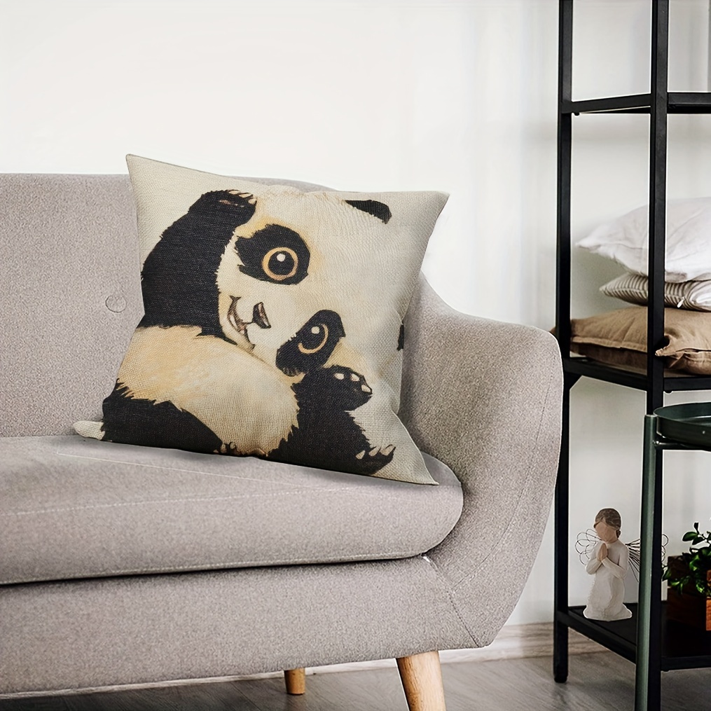 Panda on sale pillow cover