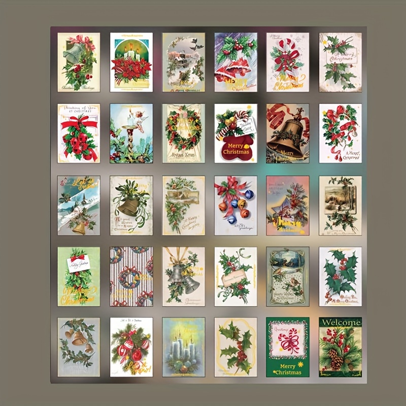 Sticker - Vintage Christmas Celebration Bronzing Washi Sticker Book