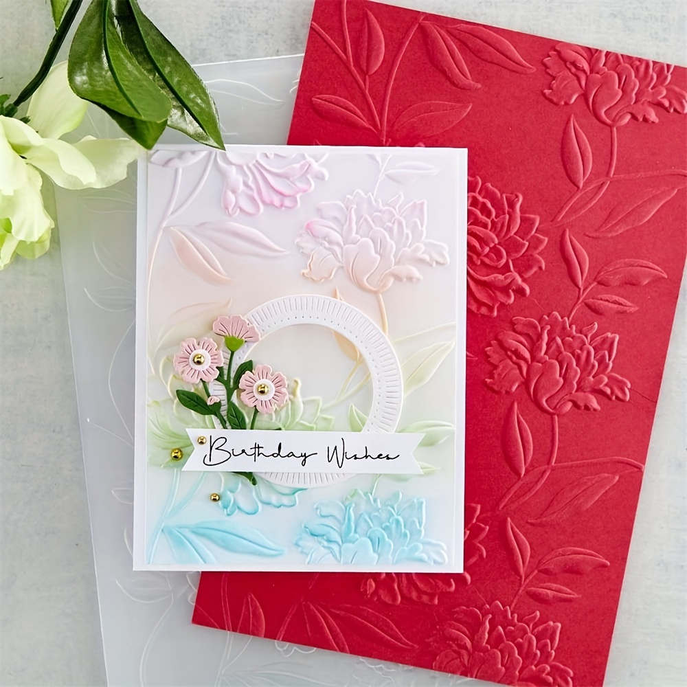 All Flowers 3d Embossing Folder For Adding Texture And - Temu