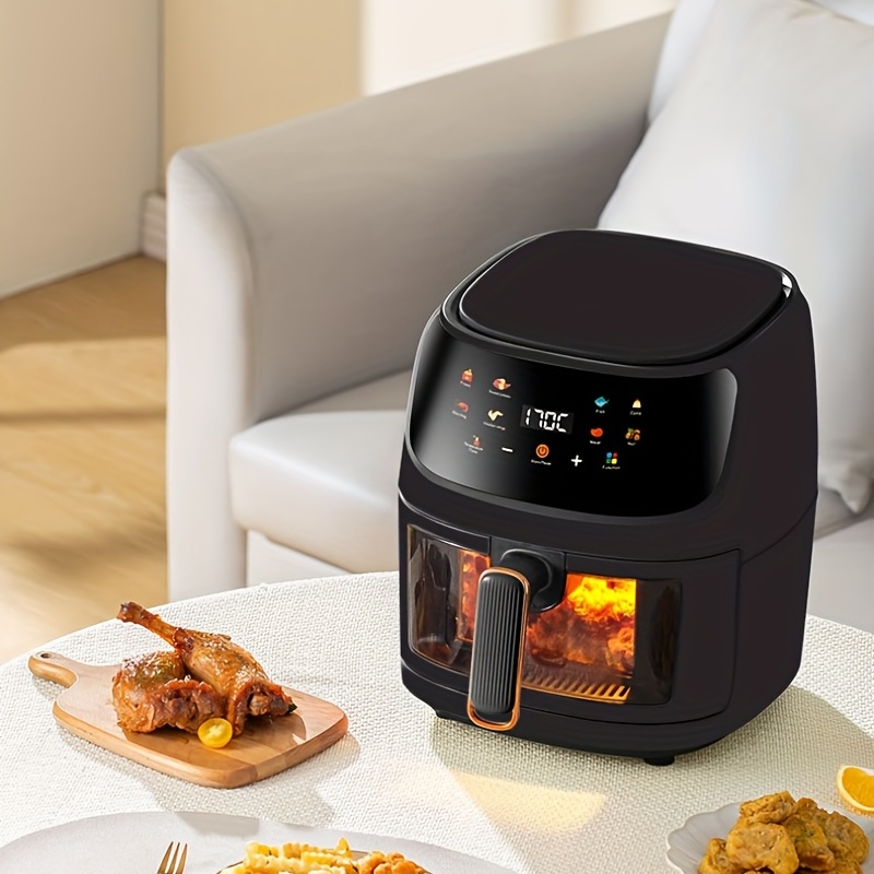 Air Fryer, Household Large Capacity Potato Chip Machine Multi-function Fryer  Multi-screen Touch Type - Temu
