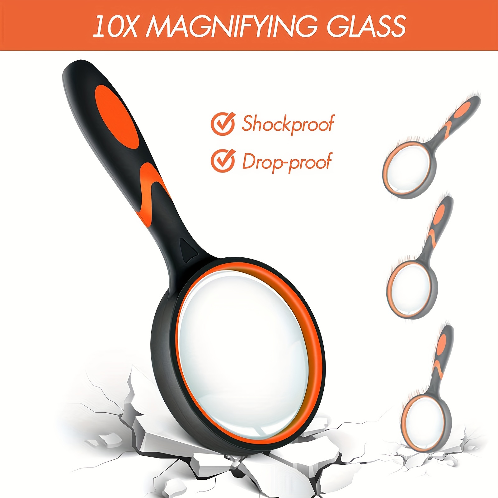 10x Magnifying Glass For Kids Seniors Handheld Reading - Temu United Arab  Emirates