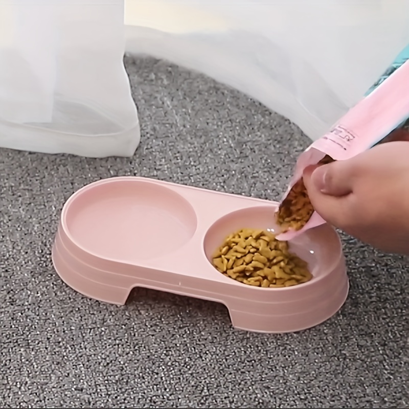 Double Cat Dog Bowls Elevated Cat Food Water Bowls With Raised