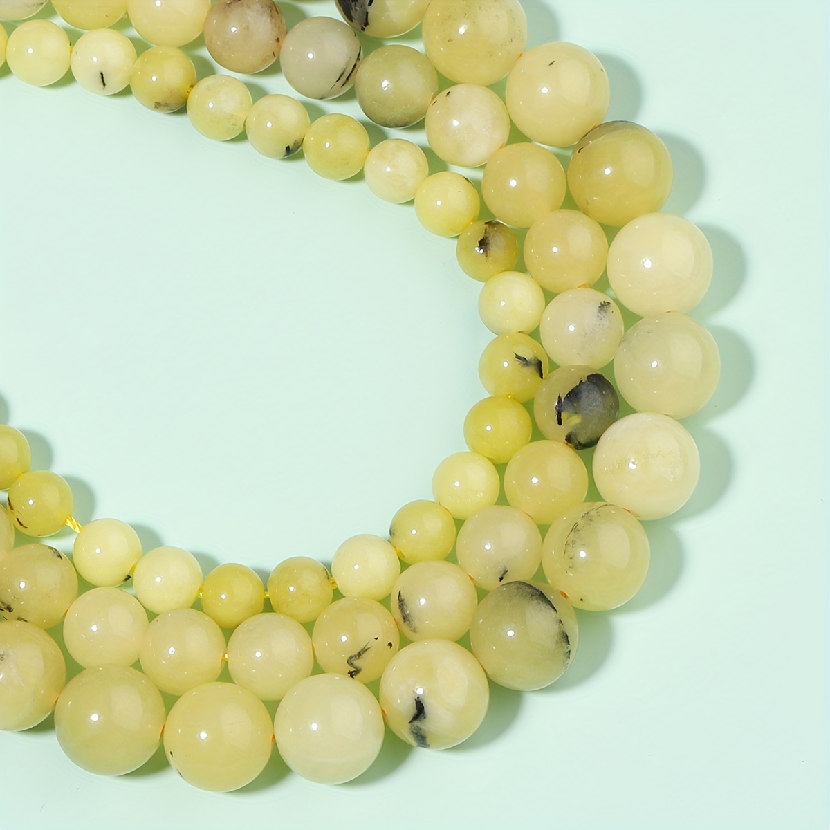 Natural Stone Beads Opal Gemstone Round Loose Gemstone Beads - Temu