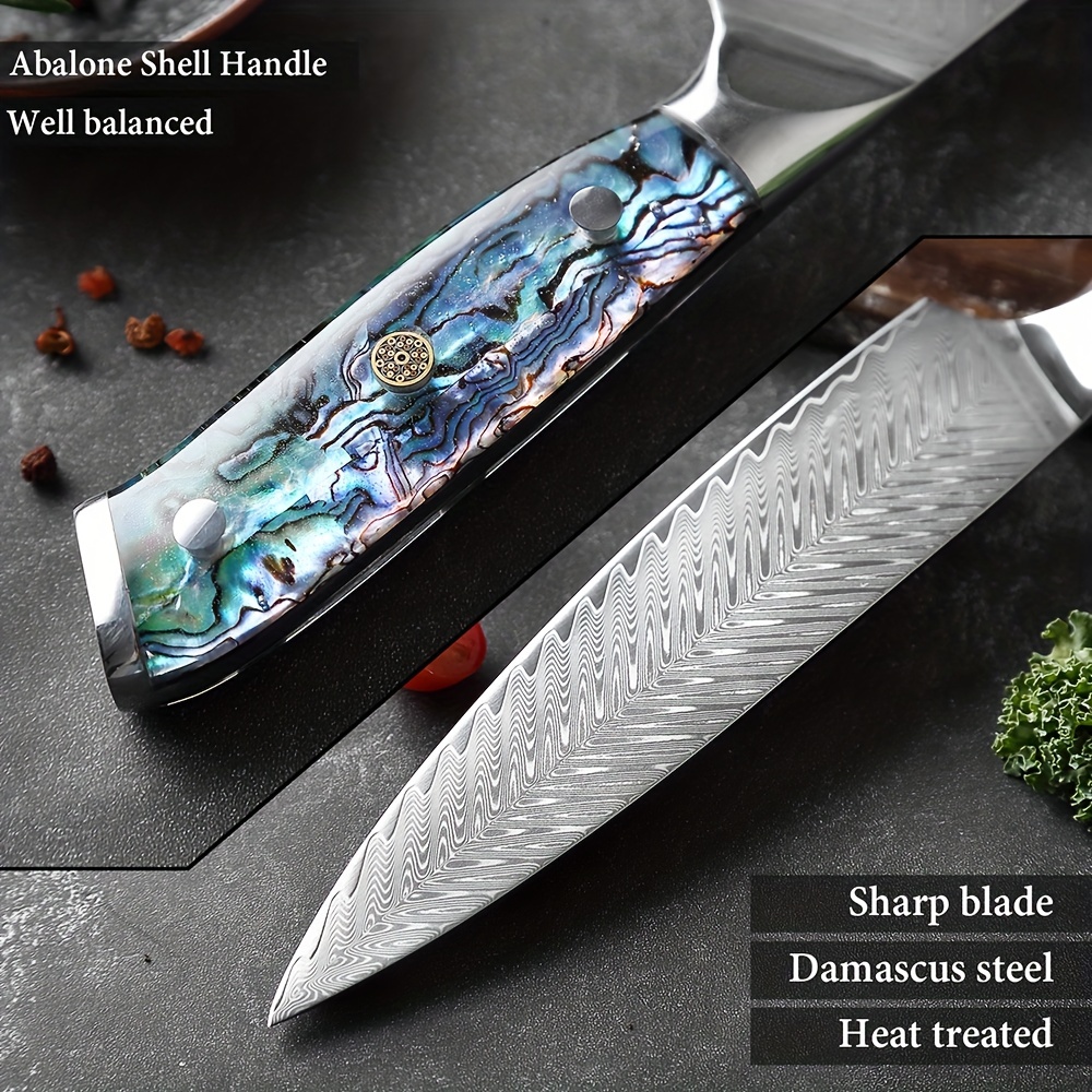 Cuchillo para pelar de 3.75'', Serie Pro de acero damasco