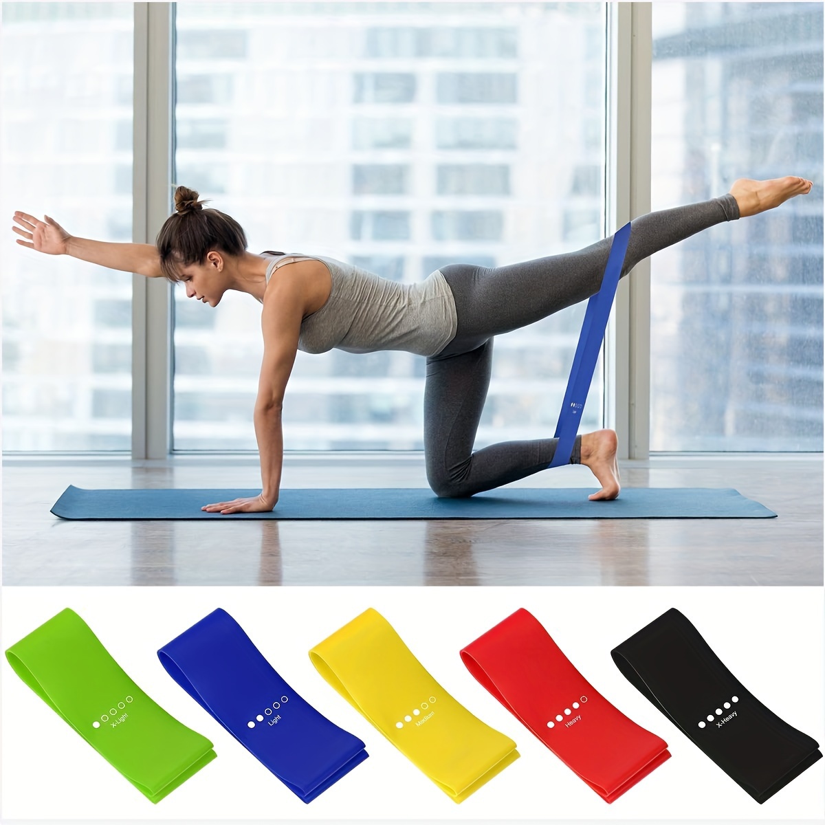 Stretch Strengthen Body Fitness Yoga Stretch Band! - Temu