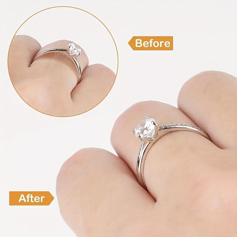4 Piece Set ring adjuster transparent/ring size adjuster ring stopper /ring  adjuster invisible