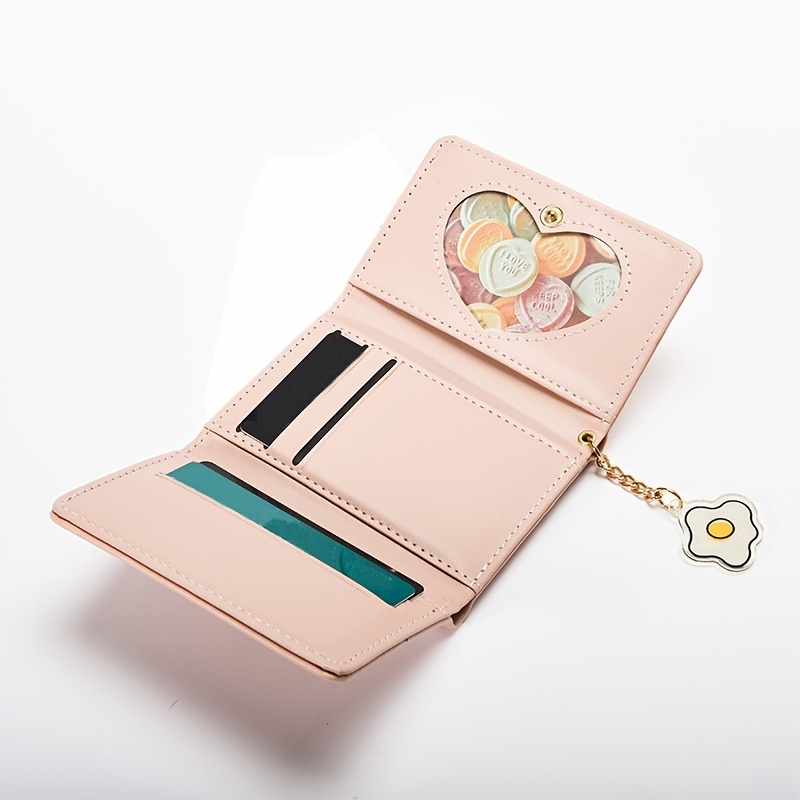 Cartoon Graphic Small Wallet, Women's Cute Wallet With Card Slots & Id  Window - Temu