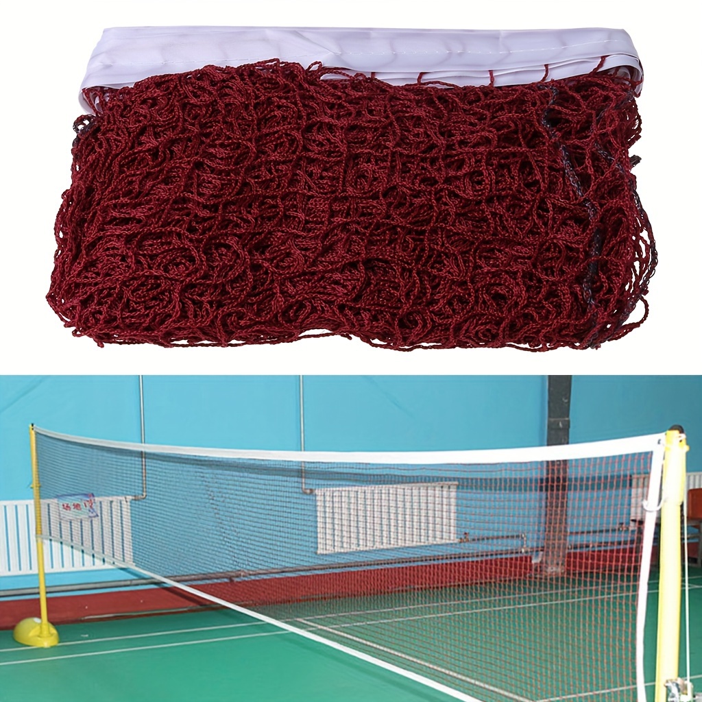 Filet de badminton 5m filet de volley-ball/tennis bleu portable